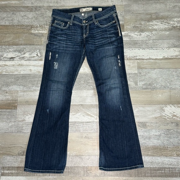 Women’s BKE Distressed Sabrina Jeans - Size 29R - Picture 1 of 8